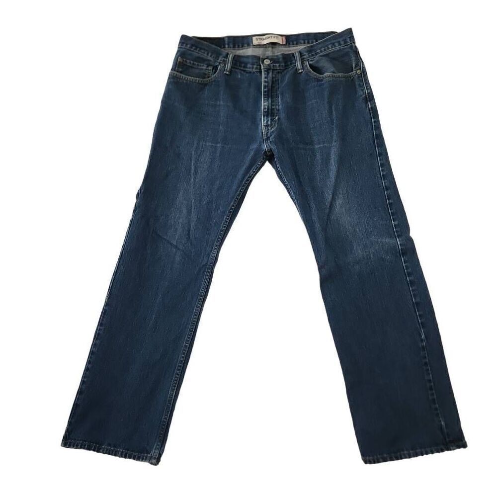 Levi's Men's Size 36 x 30 Blue Straight Fit 505 Jeans